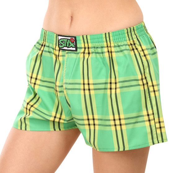 3PACK Boxers para mulher Styx borracha clássica multi-coloured (3K101114)