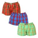 3PACK Boxers para mulher Styx borracha clássica multi-coloured (3K101114)