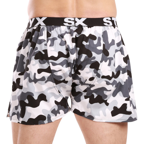 3PACK Boxers para homem Styx arte esportes borracha multicolorido (3B14789)