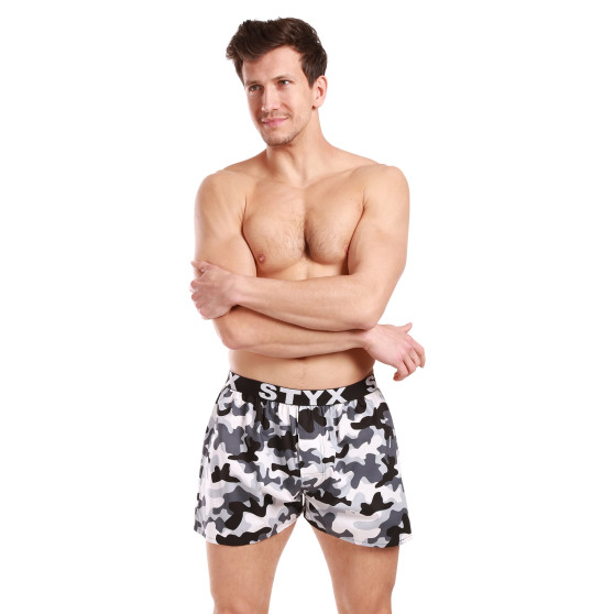 3PACK Boxers para homem Styx arte esportes borracha multicolorido (3B14789)