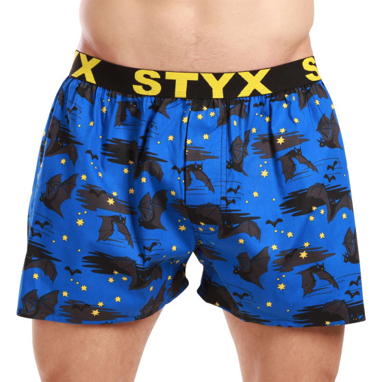 3PACK Boxers para homem Styx arte esportes borracha multicolorido (3B14789)