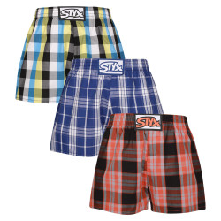 3PACK Boxers para criança Styx borracha clássica multi-coloured (3J102426)