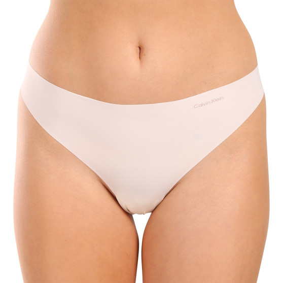 3PACK tanga para mulher Calvin Klein sem costuras multicor (QD3558E-NP0)