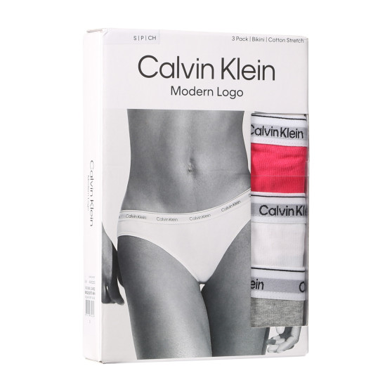 3PACK cuecas para mulher Calvin Klein multicolorido (QD5207E-NP4)