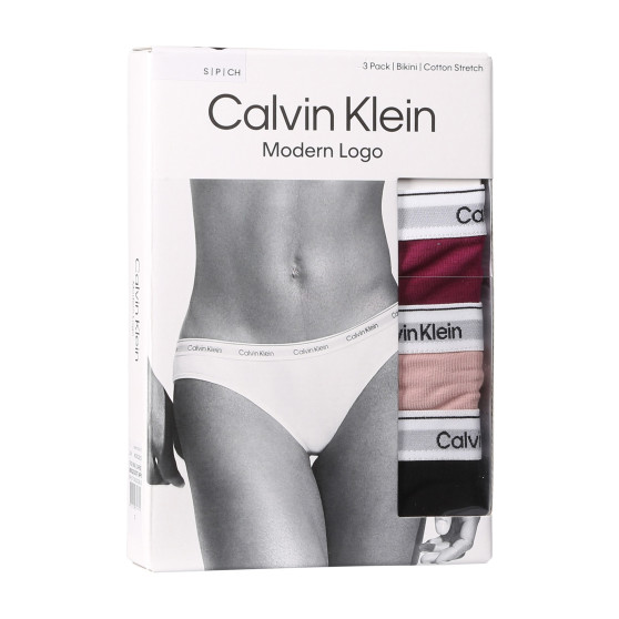 3PACK cuecas para mulher Calvin Klein multicolorido (QD5207E-NP6)