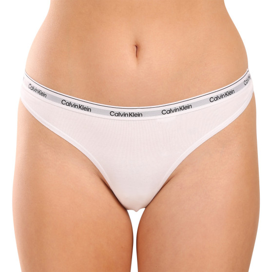 3PACK Tanga para mulher Calvin Klein multicolorido (QD5209E-NP4)