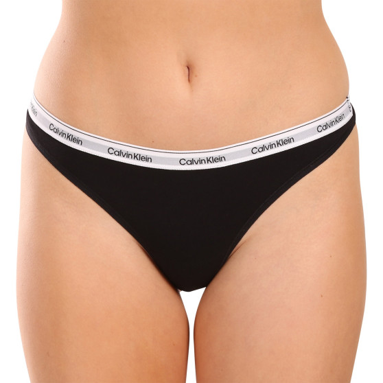 3PACK Tanga para mulher Calvin Klein multicolorido (QD5209E-NP6)