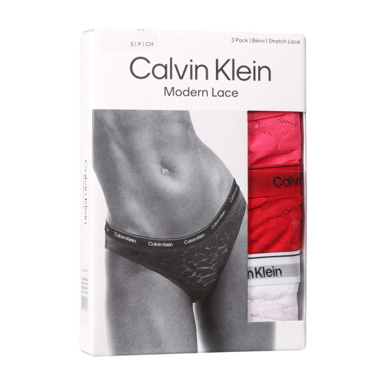 3PACK cuecas para mulher Calvin Klein multicolorido (QD5069E-NPC)