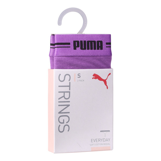 2PACK tanga para mulher Puma púrpura (603034001 020)