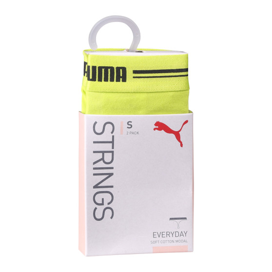 2PACK tanga para mulher Puma amarelo (603034001 021)