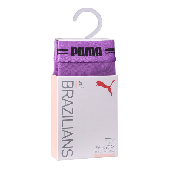 2PACK cuecas brasileiras para mulher Puma roxo (603043001 020)