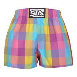 Boxers para criança Styx clássico elástico multicolorido (J1028)