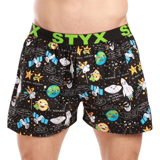 5PACK Boxers para homem Styx arte esportes borracha multicolorido (5B1187789)