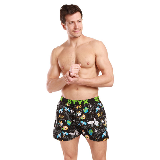 5PACK Boxers para homem Styx arte esportes borracha multicolorido (5B1187789)