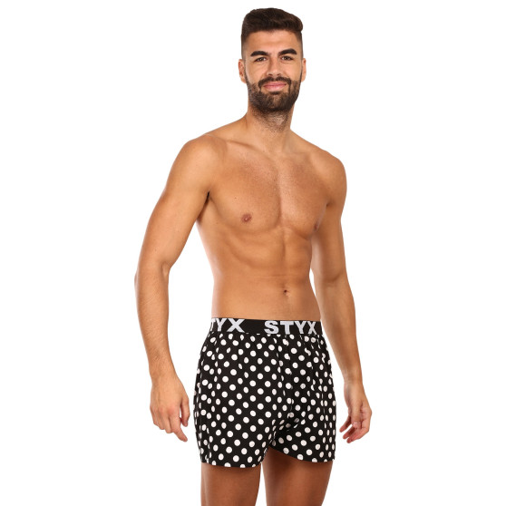 3PACK Boxers para homem Styx arte esportes borracha multicolorido (3B14701)