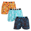 3PACK Boxers para homem Styx arte esportes borracha multicolorido (3B16347)