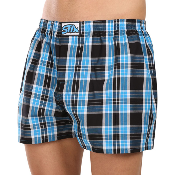 3PACK Boxers para homem Styx borracha clássica multi-coloured (3A102227)