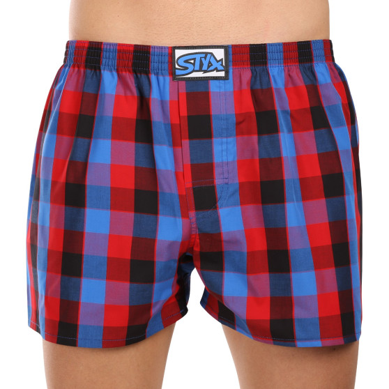 3PACK Boxers para homem Styx borracha clássica multi-coloured (3A102227)