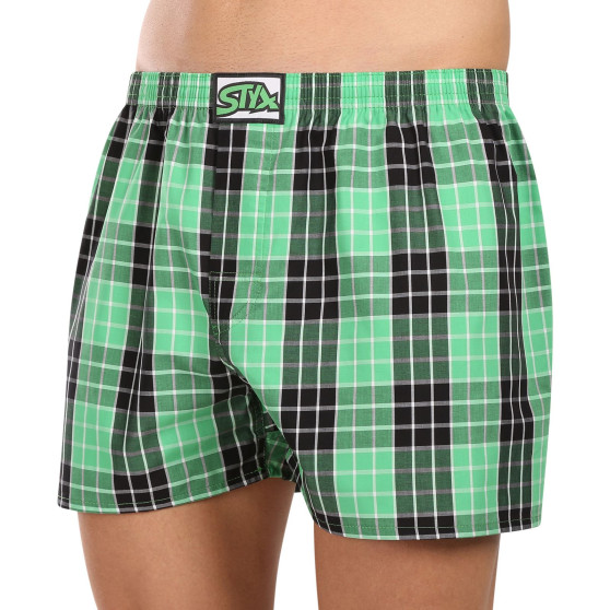 3PACK Boxers para homem Styx borracha clássica multi-coloured (3A102129)