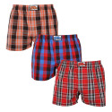 3PACK Boxers para homem Styx borracha clássica multi-coloured (3A102327)