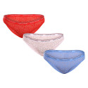 3PACK cuecas para mulher Tommy Hilfiger multicolorido (UW0UW04897 0WR)