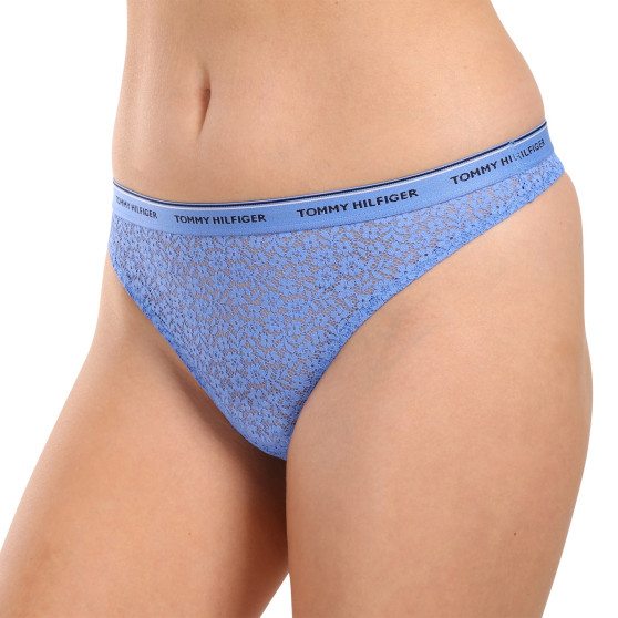 3PACK Tanga para mulher Tommy Hilfiger multicolorido (UW0UW04896 0WR)