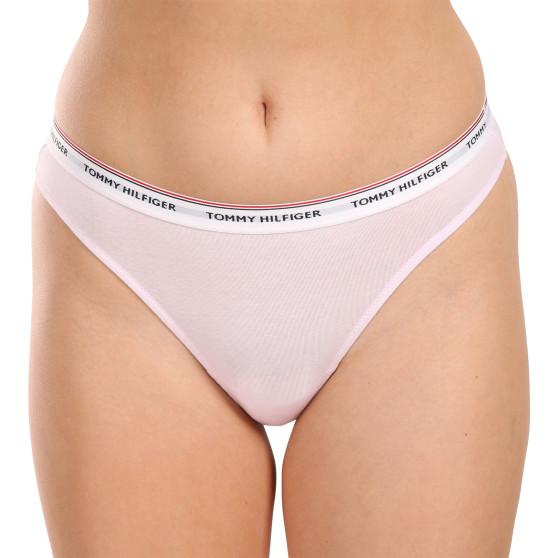 3PACK Tanga para mulher Tommy Hilfiger multicolorido (UW0UW04894 0WR)