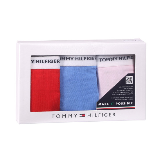 3PACK Tanga para mulher Tommy Hilfiger multicolorido (UW0UW04894 0WR)