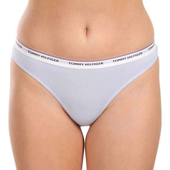 3PACK Tanga para mulher Tommy Hilfiger multicolorido (UW0UW04894 0VQ)