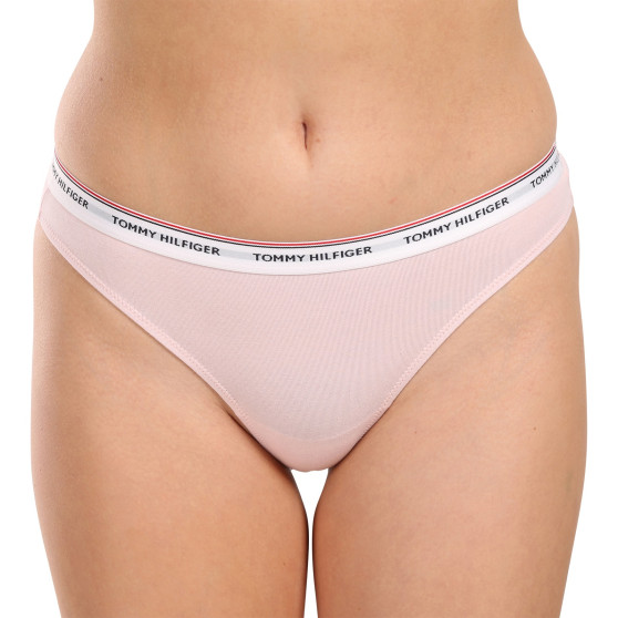 3PACK Tanga para mulher Tommy Hilfiger multicolorido (UW0UW04894 0VQ)