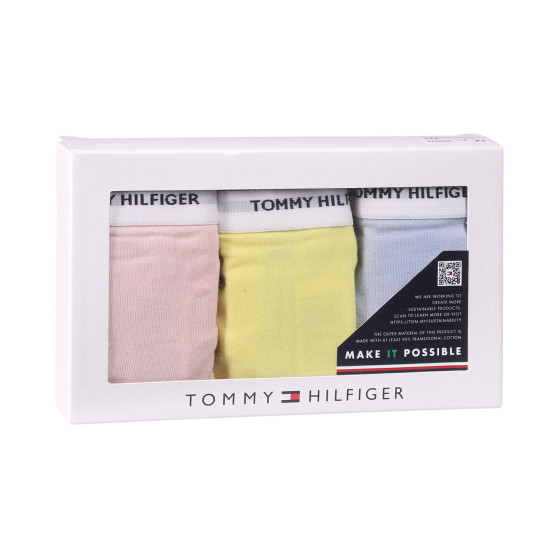 3PACK Tanga para mulher Tommy Hilfiger multicolorido (UW0UW04894 0VQ)