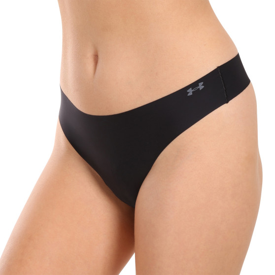 3PACK tanga para mulher Under Armour preto (1383893 001)