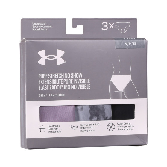 3PACK cuecas para mulher Under Armour multicolorido (1383898 035)