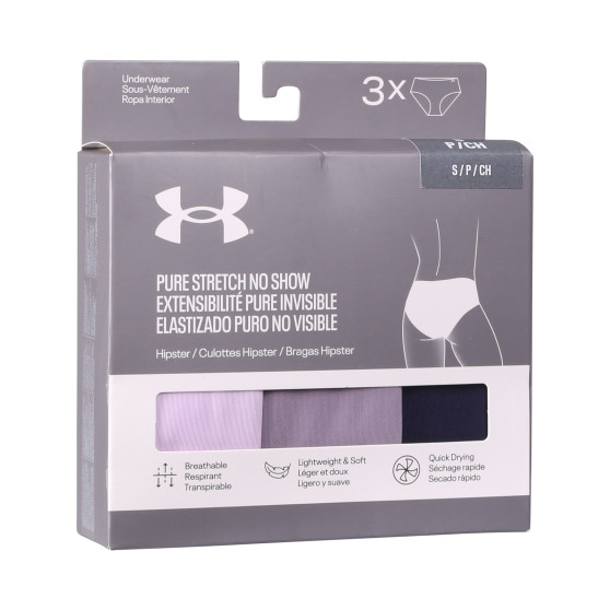 3PACK cuecas para mulher Under Armour multicolorido (1383895 543)