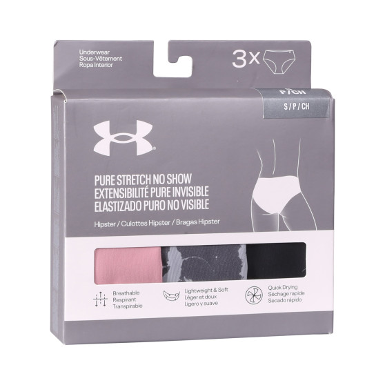 3PACK cuecas para mulher Under Armour multicolorido (1383896 035)