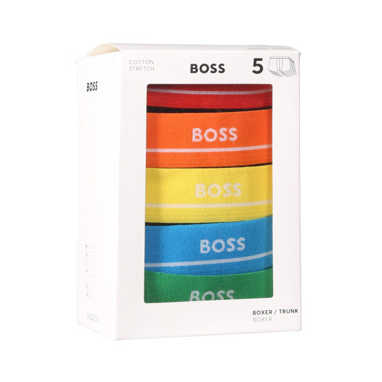 5PACK Boxers para homem BOSS preto (50489616 999)