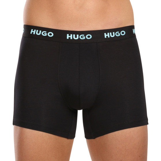 3PACK Boxers para homem HUGO preto (50503079 971)