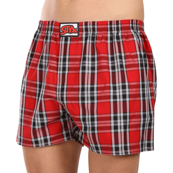 Boxers para homem Styx clássico de borracha superdimensionado multicolorido (E1023)