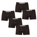 5PACK Boxers para homem Nedeto preto (5NDTB001-brand)