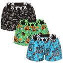 3PACK Boxers para mulher Styx arte esportes borracha multicolorido (3T15782)