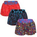 3PACK Boxers para mulher Styx arte esportes borracha multicolorido (3T13603)