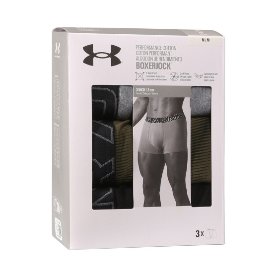 3PACK Boxers para homem Under Armour multicolorido (1383892 390)