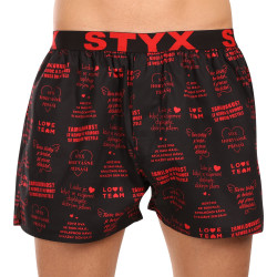 Boxers para homem Styx arte desporto borracha dia dos namorados letras (B1757)