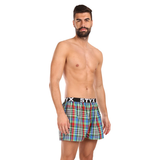 Boxers para homem Styx desporto elástico multicolorido (B1036)