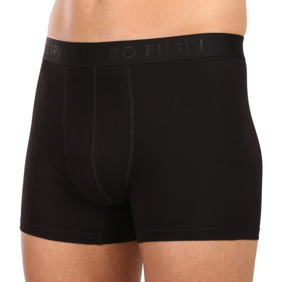 3PACK Boxers para homem Pietro Filipi preto (3BCL001)