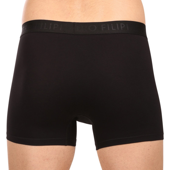 3PACK Boxers para homem Pietro Filipi preto (3BCL001)