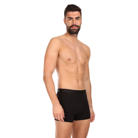 3PACK Boxers para homem Pietro Filipi preto (3BCL001)