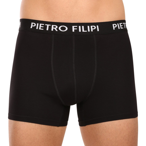 3PACK Boxers para homem Pietro Filipi preto (3BCL002)