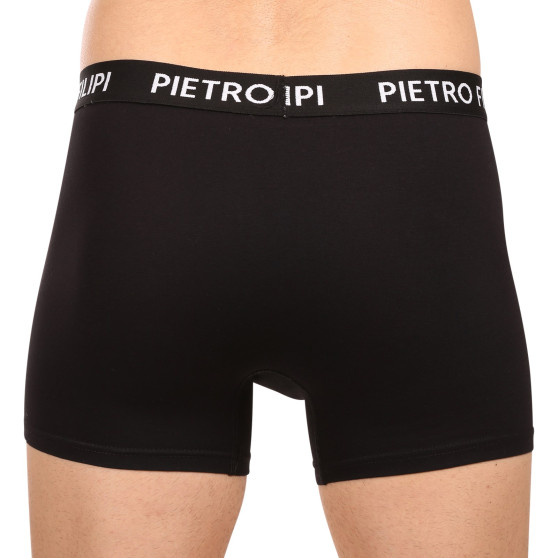 3PACK Boxers para homem Pietro Filipi preto (3BCL002)