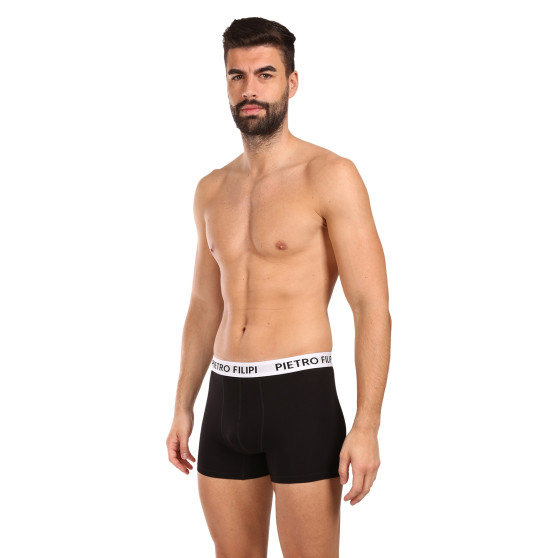 3PACK Boxers para homem Pietro Filipi preto (3BCL003)